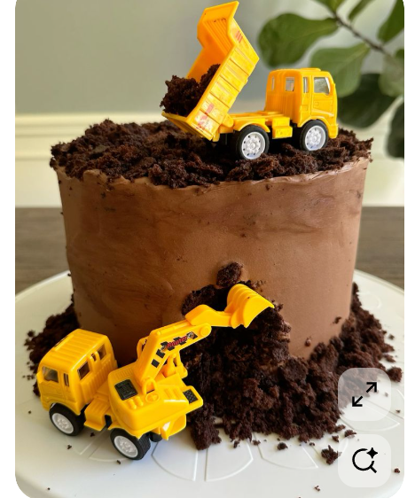 Construction Site Birthday Cake